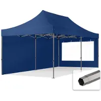 TOOLPORT 3x6m, stål, easy-up-pavillon, 2 sidedele, mørkeblå