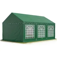 TOOLPORT 3x6m, Partytelt, PVC-teltdug, mørkegrøn