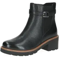 Caprice Bootie, black, made of Leather without heel, Size 38