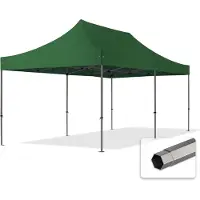 TOOLPORT 3x6m, stål, easy-up-pavillon, uden sidedele, mørkegrøn