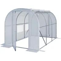 TOOLPORT 2x3m, Foliedrivhuse, PE-teltdug, hvid
