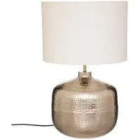 Atmosphera lampe med beige skærm Kais, metalfod, højde 52 cm