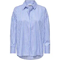 ONLY Bluse 'JDYVesper' lyseblå / hvid