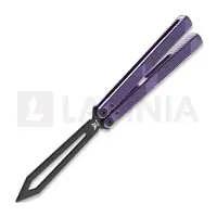 Flytanium Zenith Trainer 2.0 - Ultra Violet / Black balisong trainer