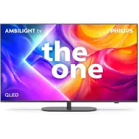 Philips The One 43PUS9000 - 43 Diagonal klasse LED-bagbelyst LCD TV - QLED - Smart TV - TITAN OS - 4K UHD (2160p) 3840 x 2160 - HDR - Quantum Dot - pistolmetal