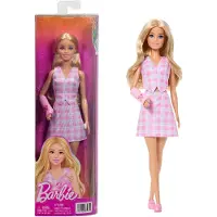 Barbie Dukke - 30 cm - Fashionista - Pink Plaid Blonde m. Gips - - OneSize - Dukke