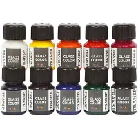 Creativ Company Glass Transparent Malingssæt 35ml 10 Enheder