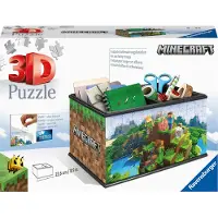 Ravensburger Puslespil - 3D Treasure Box - 223 dele - Minecraft - - OneSize - Puslespil