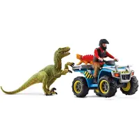 Schleich Dinosaurer Firedobbelt Flugt Fra Velociraptor
