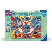 Ravensburger Puslespil - 100 Brikker - Disney Stitch - - OneSize - Puslespil
