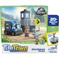 Tile Town Jurassic World Dino Redning, Magnetisk byggesæt 22 dele