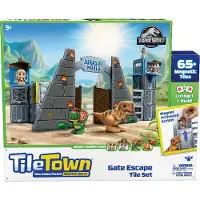 Tile Town Jurassic world park Magnetisk Byggesæt 70 dele
