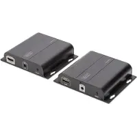 Digitus Professional DS-55122 4K HDMI Extender via CAT / IP (Set) - Video/audio/infrarød forlænger - HDMI - op til 120 m