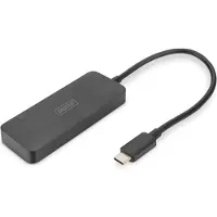 Digitus MST Hub - Video splitter - USB-C - 3 x DisplayPort - desktop