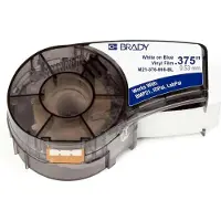 Brady M21-375-595-BL, Blå, Selvklæbende printeretiket, Vinyl, Termisk overførsel, Akryl, Permanent