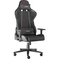 Genesis Nitro 550 G2 - Spillestol - ergonomisk - lænestol - armstøtter - T-formet - vippe - tekstil, økolæder - sort