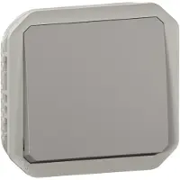 Legrand PLEXO55 trykkontakt no 10A 2 modul grå