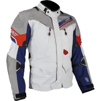 Leatt ADV Dritour 7.5 Tekstiljakke Hvid/Grå/Rød/Blå M