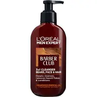 L'Oréal L’Oréal Men Expert Barber Club 3-i-1 Skæg-, Hår- og Ansigtsvask med Cedertræolie - 200 ml