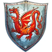 Liontouch Udklædning - Amber Dragon Skjold - Grå - - OneSize - Udklædning
