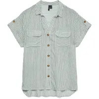 Vero Moda Bluse 'VMBUMPY' opal / hvid