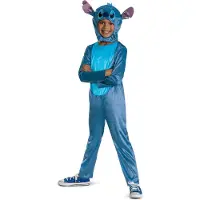 Disney Udklædning - Stitch Classic - - 7-8 år (122-128) - Udklædning