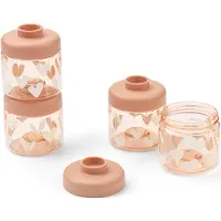 Liewood Madbeholder - Dominique - 100 ml - 4-pak - Sweethearts/P - - OneSize - Madkasse