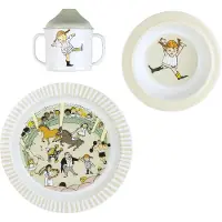 Peppi Pitkätossu Pippi Cirkus børneservice 3 dele Multi