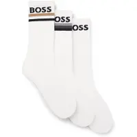 BOSS Pakke med tre par korte strømper i en bambusblanding med logoer