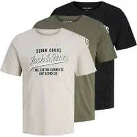 Jack & Jones 3-pak Regular Fit Logo T-shirt