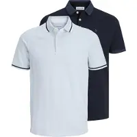 Jack & Jones Bluser & t-shirts 'JJEPaulos' pastelblå / mørkeblå