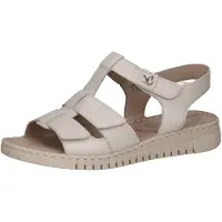 Caprice Heeled sandal, white, made of Leather without heel, Size 36