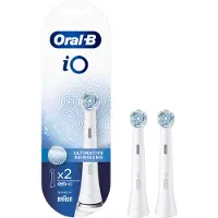 Oral-B iO Series Ultimate Clean Tandbørstehoveder - Hvid - 2-pak