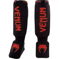 Venum Kontact Shinguards Black/Red