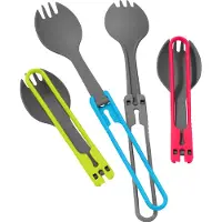 MSR - Køkken - Folding Spork Kit - 4pc Red/Gray/Blue/Green til Unisex - Rød