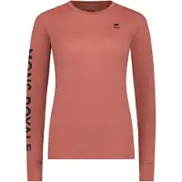 Mons Royale - Skiundertøj dame - Yotei W Merino Classic Long Sleeve Canyon Rose til UnisexUld - Størrelse L - Lyserød