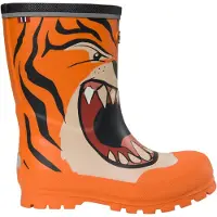 Viking Gummistøvler - Jolly - Orange/Multi m. Tiger - - 33 - Gummistøvler