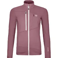 Ortovox - Fleece dame - Fleece Grid Jacket W Dusk Rose til UnisexUld - Størrelse L - Lyserød