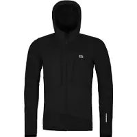 Ortovox - Fleece - Fleece Grid Hoody M Black Raven til UnisexUld - Størrelse M - Sort