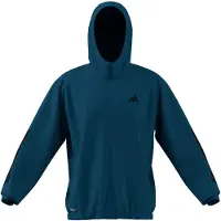 Adidas Herre Tech Essentials Trænings Fuld Lynlås Hættetrøje Dusky Petrol