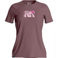 Ortovox - Vandretøj dame - 120 Cool Tec Mountain Sun T-shirt W Chestnut til UnisexUld - Størrelse S - Bordeaux