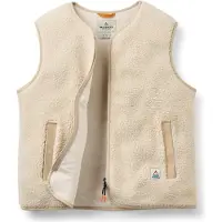 Passenger - Mærker - Tawny Collarless Deep-Pile Sherpa Gilet W Oat til Unisex - Størrelse L - Beige