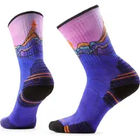 Smartwool Hike Targeted Cushion Mountain Sunrise Print Crewsokker