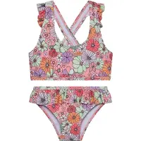 Color Kids Bikini - Coral Blush m. Print - - 6 år (116) - Bikini