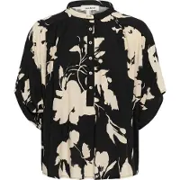 Soaked in luxury Bluse 'Arjana' beige / sort