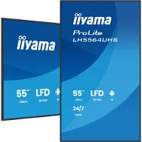 Iiyama ProLite LH5564UHS-B1AG - 55 Diagonal klasse (54.6 til at se) LED-bagbelyst LCD paneldisplay - digital skiltning - med indbygget SoC medieafs
