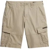 Superdry Superdrytil mænd. M7110300A Cargo-shorts i økologisk bomuld Core (30), Beige, Casual, Økologisk bomuld, Bæredygtig