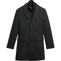 Superdry Superdrytil mænd. M5012265A Tailored 2 In 1 coat Town mørkegrå (S), Casual, Bomuld