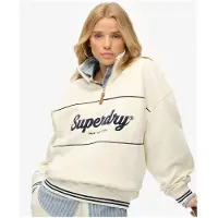 Superdry Country Club Loose Halv Lynlås Sweatshirt
