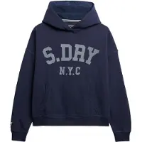 Superdry Superdrytil kvinder. W2012430A Essential Sweatshirt navy (16), Casual, Bomuld, Blå
